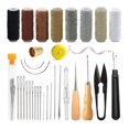 thumbnail image 2 of Alambres Kit de herramientas de artesanía de cuero portátil Tipo de mano Herramientas de trabajo de costura Juego de utensilios Abrigos Tiendas Alfombras Artesanía en cuero Inevent HA010262-00B, 2 of 7