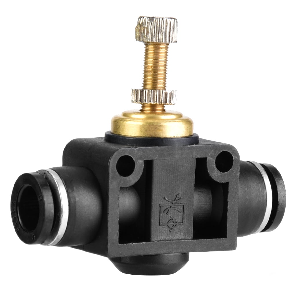 4mm 4/6/8mm Tube T Shape Pipe Pneumatic Fitting Air Flow Controller Regulator Valve Durable and Long Service Life Pneumatic Fitting 