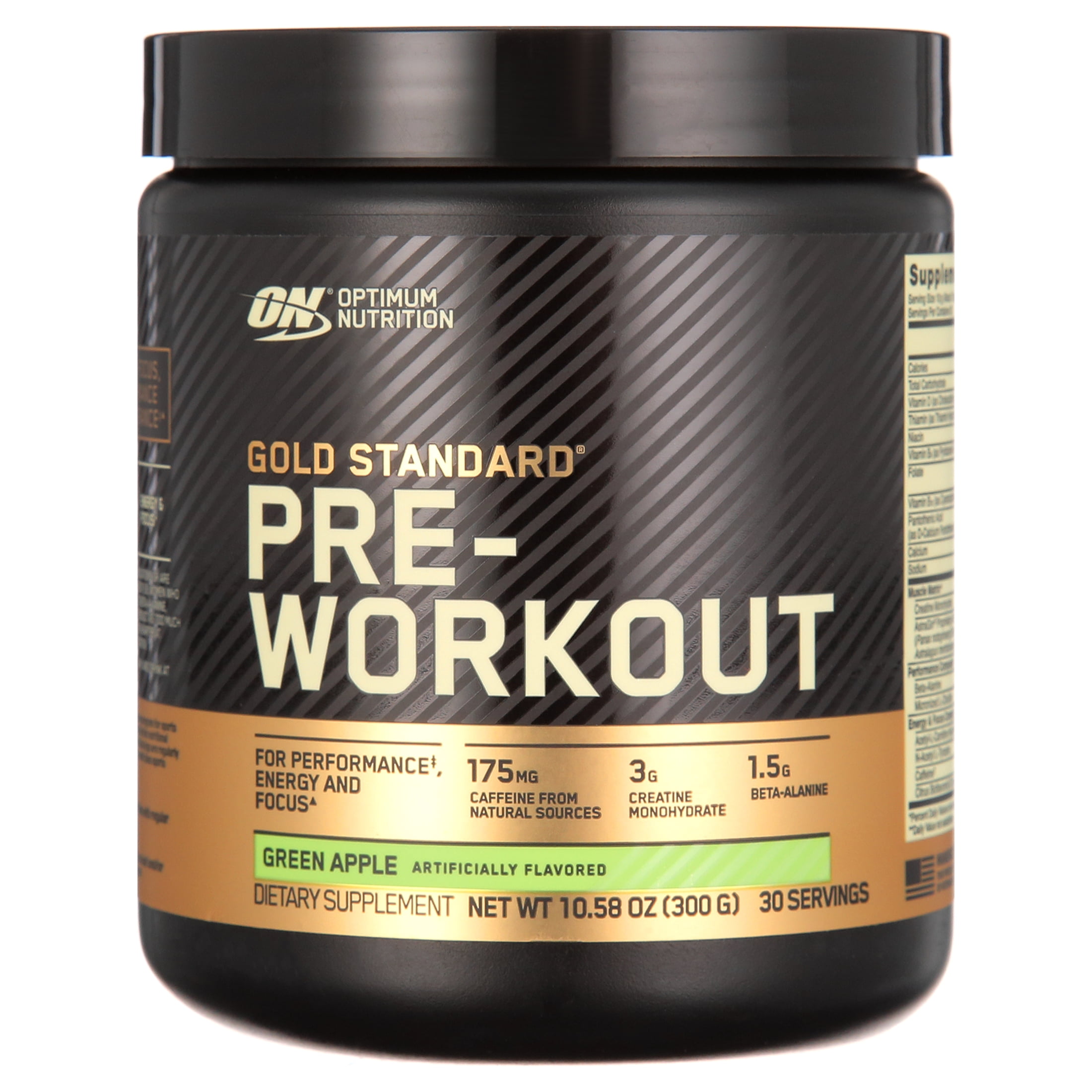 Optimum Nutrition, Gold Standard Pre Workout, Green Apple, 10.58 oz, 30