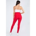 thumbnail image 2 of Women's High Rise Casual Leggings, Crimson, M/L, 2 of 3