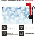 thumbnail image 6 of White Christmas Mailbox Cover Fallen Snowflake Winter Holiday Decorative Magnetic Mailbox Covers Standard Size 18x21 Inch Merry Christmas Mail Box Wraps Post Letter Cover for Garden Home, 6 of 6
