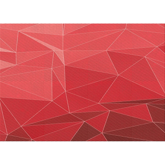 Ahgly Company Tapis Rectangulaire Lavable en Machine Rouge Transitionnel, 8 Pieds x 10 Pieds