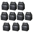 thumbnail image 1 of Oleegame 1PC Produce Storage 10Pcs Halloween Themed Cake Holding Box Holding Box Bread Box Baking Packaging Box Black, 1 of 9