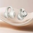 thumbnail image 3 of Bluetooth Earbuds, Hwkond Wireless Ear Clip Skeleton Conduction HeadphonesBluetooth 5.3 Waterproofs Open Ear HeadphonesApply For RunningSportsCyclingDriving, White, Up to 60% Off, 3 of 8
