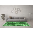 thumbnail image 3 of Ahgly Company Indoor Square Abstract Emerald Green Modern Area Rugs, 5' Square, 3 of 4