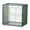 Color:Green shape:A, variant on Clear Storage Box with Door Coffee Cup Organizer Dust-proof Storage Box Practical Mugs Storage Cases for Home