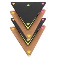 thumbnail image 2 of Miangastore 4 Sets Of Triangle Sticky Notepad: Pet Waterproof Memo Pads Students Stationery- Colorful Tearable Note Pads For Office School Study, 2 of 8
