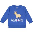 thumbnail image 2 of Inktastic Goat Girl Farm Animal Toddler Sweatshirt, 2 of 4