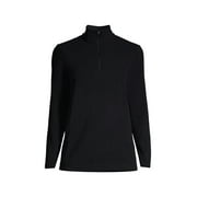 Lands' End Women's Petite Anyweather Fleece Quarter Zip Pullover