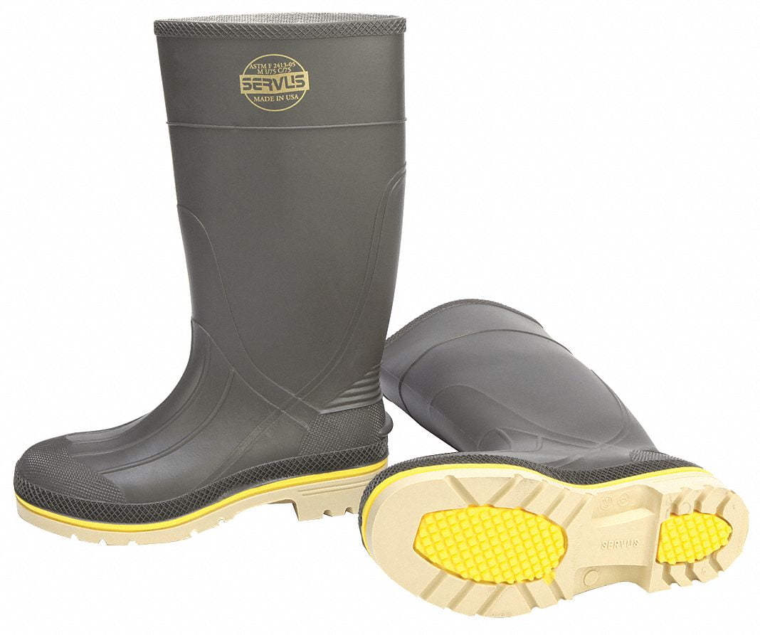 Servus Pro 15" PVC Chemical-Resistant Soft Toe Men's Work Boots Size 10 