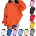 thumbnail image 2 of LRen Halloween Gifts for Girls Cute Graphic Pullover Hooded Sweatshirts Oversized Long Sleeve Hoodies with Pockets Fall Winter Clothes, 2 of 4