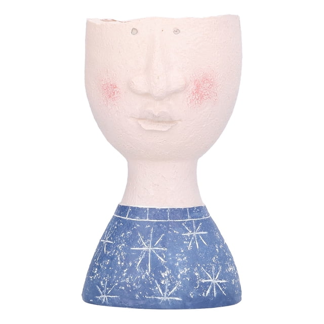 Maceta De Cabeza, Maceta De Cemento De Color Con Cara De Cemento, Decoración De Escultura, Maceta De Cemento, Minimaceta De Adornos Para Interior Y Exterior Para El Balcón Del ANGGREK Otros