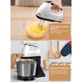 thumbnail image 4 of Batidora de Pedestal, Diseño Dos en Uno Turbocharged Batidora de Mano con Pedestal, 6 Velocidades Mezclador de Cocina Incluye Tazon y 4 Barras de Mezcla para Mezclar, 1 Separación De Claras De Huevo, 4 of 5