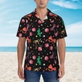 thumbnail image 2 of Pofeuu Disco Mirror Ball Print Hawaiian Shirt for Men Sleeves Casual Button Down Summer Beach Dress Shirts T-Shirts,X-Large, 2 of 7