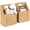 Water Hyacinth - Natural, variant on Wicker Hanging Storage Basket (10,5"Lx6,5"Wx13"H), Set of 2 Wall Baskets, Water Hyacinth Baskets, Wall Decor Hyacinth Basket Hanging for Organizing Files, Mails, Books (Espresso Color)