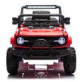 thumbnail image 2 of iYofe 12V Powered Ride on Toy Cars for Kids Toddlers with Remote Control, Bluetooth, Music, LED Lights, USB/AUX Ports, 6 Wheels Suspension, Red, 2 of 11
