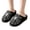 Black, variant on IEMIEMIEM Halloween Slippers for Men Women Fluffy Plush Warm House Slippers with Ghost Spider Web Design Non-Slip Home Spooky Shoes Red 8-9 Wide