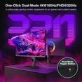 thumbnail image 4 of KOORUI 27 Pouces 3840 x 2160 (4K) 160 Hz Moniteur de Jeu IPS FreeSync Premium (AMD Adaptive Sync) 98 % DCI-P3 S2741LM, 4 of 8