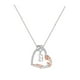 thumbnail image 2 of Collar para mujer, joyería para mujer, collar con colgante de letra y corazón de rosa de colores, joyería para aniversario, día de San Valentín., 2 of 5