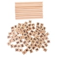 thumbnail image 1 of 100 Piezas de Baldosas de con Letras Negras, Bloques de Y Estantes de Baldosas para Manualidades Soledad Número de madera azulejos + Baldosas, 1 of 10
