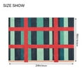 thumbnail image 4 of Yayeee Bath Rug for Bathroom Floor Non Slip Rectangle Fluffy Soft Absorbent Mat, 16"x24", Green Plaid, 4 of 7