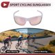 thumbnail image 3 of 1 Set Gafas de Motocicleta Tri-Acetato de Celulosa PC UV400 Gafas de Sol para Deportes al Aire Libre para Motocross, Moto de Tierra, ATV Lente Rosa Marco Blanco y Rosa, 3 of 6