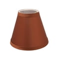thumbnail image 4 of Aspen Creative 32111-6 Small Hardback Empire Shape Chandelier Clip-On Lamp Shade Set (6 Pack), Transitional Design in Redwood, 6" bottom width (3" x 6" x 5"), 4 of 8