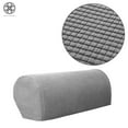 thumbnail image 6 of Luxtrada 2 Piece Furniture Armrest Covers Slipcovers Sofa Chair Arm Protectors (Gray), 6 of 8