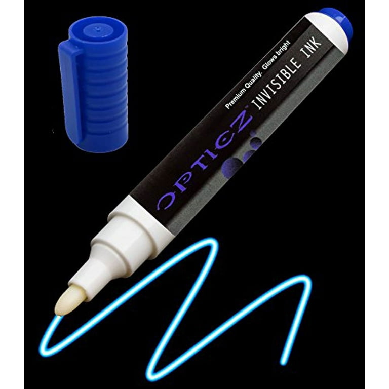 Opticz Blacklight Invisible Blue Ink All Purpose Metal UV Marker