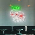thumbnail image 3 of Craftnamesign Turtle Skeleton Neon Light Sign Wall Art For Store Halloween Decor, 3 of 5