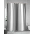 thumbnail image 5 of Fsddascl Gray White Ombre Shower Curtain Set - 66" x 72" Washable Bathtub Curtain with 12 Hooks, Greyish Gradient Minimalist Aesthetic Waterproof Fabric Stall Shower Curtains for Bathroom/Bathtub, 5 of 6