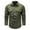 Green, variant on Dpytoraw Mens Hoodless Long Sleeve Solid Color Coat Pocket Shirt Coat Autumn Male Leisure Style Retro Western Style