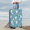thumbnail image 3 of Lsque Rabbit And Balloon Printed Luggage Cover, Travel Luggage Protector,Scratch and Dirt Resistant, Fits 18-32 Inch Luggage -, 3 of 9