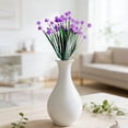 thumbnail image 5 of 1 Bundles Artificial Flowers for Outdoors UV Resistant Flowers Artificial Outdoor Flowers Bulk Fake Plastic Flowers Bulk Indoor Outdoor Greenery for Party Home Garden Decoration, F, 5 of 5