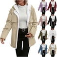 thumbnail image 1 of Yuyuzo Women's Winter Fleece Wide Leg Straight Pants, Solid Color, Medium, 1 of 7