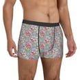 thumbnail image 5 of Men's Boxer Briefs, Watercolor Butterflies Soft Comfy Mens Underwear Boxer Briefs Breathable With Widen Waist, 5 of 7