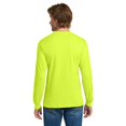 thumbnail image 5 of Gildan Heavy Cotton Men's High Visibility T-Shirt, Durable Long Sleeve Safety Green Tee, 4-Pack, L, 5 of 7