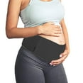 thumbnail image 3 of Maternity Belt, Breathable Pregnancy Back Support, Premium Belly Band,Lightweight Abdominal Binder - Black, 3 of 5