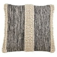thumbnail image 3 of Pom Pom Striped Cotton-Wool Decorative Throw Pillow, 3 of 4