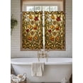thumbnail image 4 of Vintage Bees Living Room Curtains 2 Panel, Country Retro Animal Flowers Yellow Brown Cafe Window Treatment, Farmhouse Bedroom Bathroom Kitchen Curtains Drapes 104"x45", 4 of 6