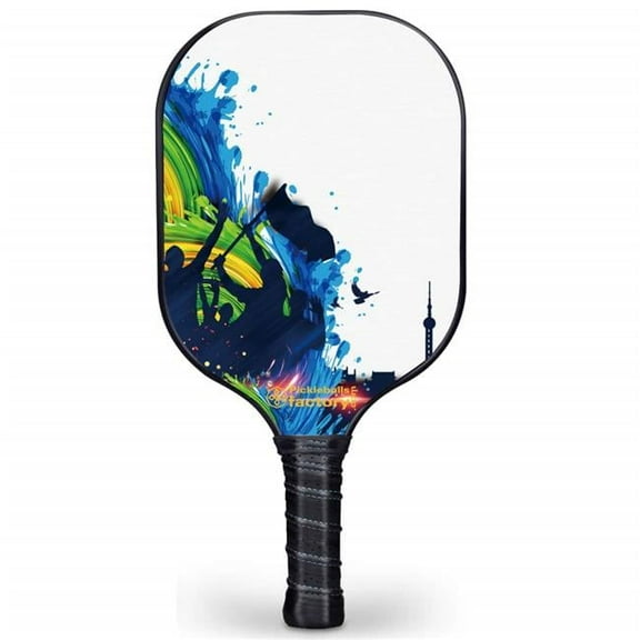 Pickleball Factory PB00037-7-G Best Pickleball Paddle - Cheers Cool Pickleball Paddles, Pickle Ball Paddles & Balls Competitive Pickleball, Glassfiber Graphite