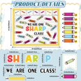 thumbnail image 3 of Set de decoración con tablón de anuncios VABAMNA Colorful Classroom, 3 of 7