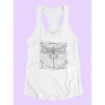 thumbnail image 3 of Dragonfly Sketch Racerback Tank Women -Image by Shutterstock, Female Small, 3 of 4