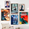 thumbnail image 2 of 1 póster de anime samurái de ojos azules, adhesivo para dormitorio, estudio, arte de pared, cuadro decorativo colgante, material impreso de alta calidad, 2 of 5