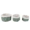 thumbnail image 1 of Jessar - Set of 3 Collapsible Fabric Storage Basket, Green, 1 of 1
