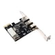 thumbnail image 5 of Tarjeta adaptadora Irfora Tarjeta adaptadora PCI-E a 1394 PCI-E x1 a 3 puertos DV Tarjeta de captura de video de alta definición con 2 * 1394A 6Pin 1 * 1394A 4Pin puertos Irfora Tarjeta adaptadora, 5 of 7