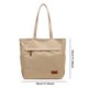 thumbnail image 2 of Bolso de mano de lona para mujer, bolso hobo de gran capacidad, bolso de estudiante (caqui), 2 of 8