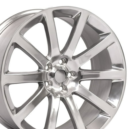 20x9 Wheel Fits Dodge, Chrysler - 300 SRT Style Polished Rim, Hollander
