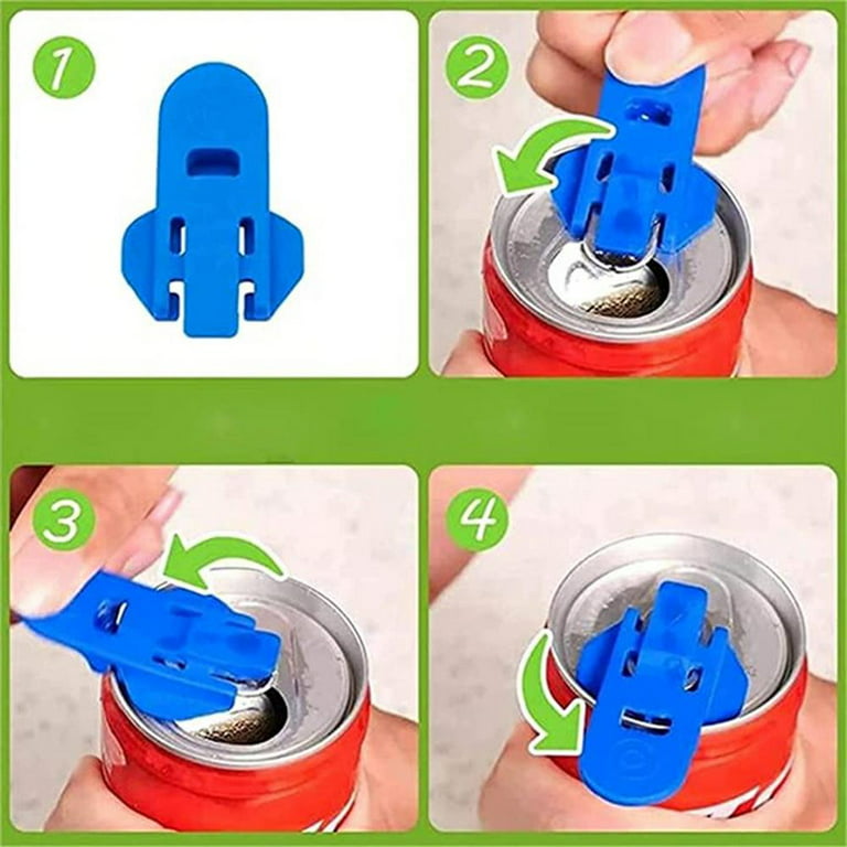Snap-to-Open Can Opener Beverage Protector For Beer Soda Cans For Beer Soda  Cans Beverage Can Caps Can Lid Dust Free Household