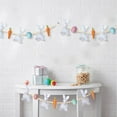 thumbnail image 6 of Easter Bunny and Carrot Garland with Wooden Beads Festive Spring Decoration for Home and Parties 6ft, 6 of 6